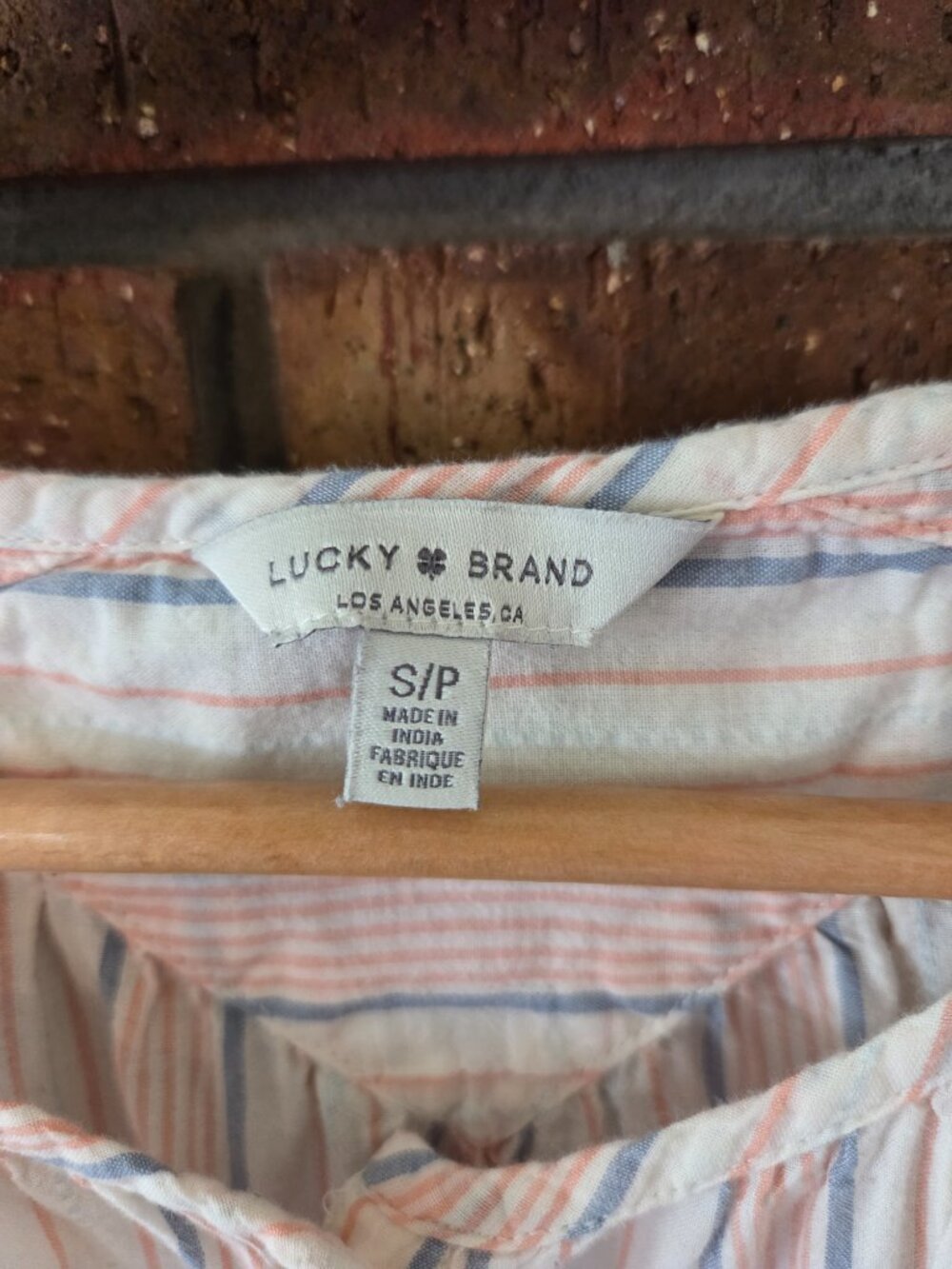 Lucky Brand Button Down Sleeveless Cotton Top Size S - Picture 3 of 8
